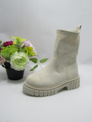 Botki damskie na płaskim (36-41) R67 BEIGE