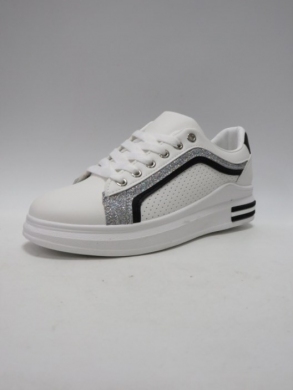 Buty sportowe damskie na płaskim (36-41) GG615 BLACK