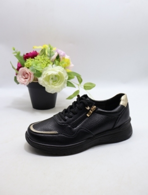 Buty sportowe damskie na płaskim (36-41) BK-616 BLACK