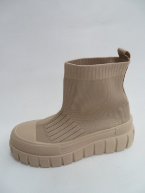 Botki damskie jesienne na koturnie (36-41) 88-38 KHAKI