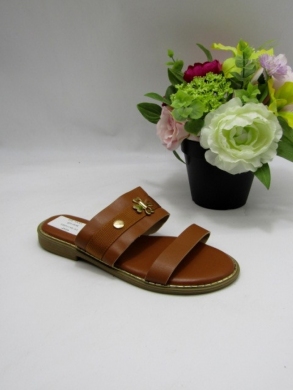 Klapki damskie na płaskim (36-41) YE-726 CAMEL