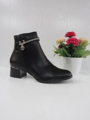 Botki damskie ocieplane na obcasie (36-41) SA108 BLACK