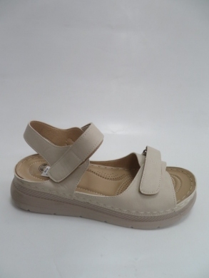 Sandały damskie na koturnie (36-41) T21-3 BEIGE