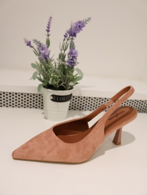 Sandały damskie na szpilce (36-41) P1523 PINK