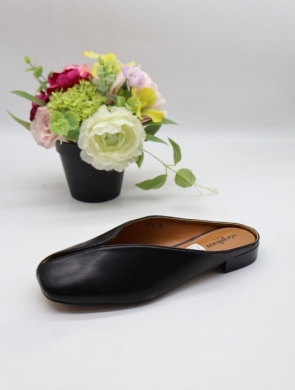 Klapki damskie na płaskim (36-41) ZZ-2 BLACK