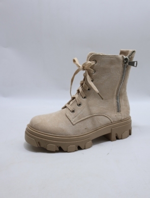 Botki damskie na płaskim (36-41) DE304S BEIGE