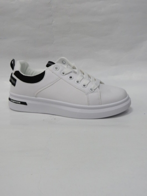Buty sportowe damskie na płaskim (36-41) BO-723 WHITE/BLACK