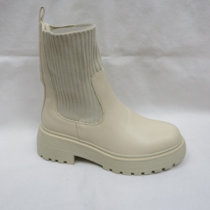Botki damskie na płaskim (36-41) JJ26 BEIGE