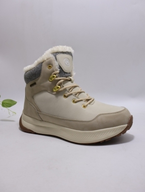 Botki damskie ocieplane na płaskim (36-41) LXC8572-W BEIGE