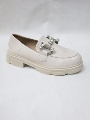 Mokasyny damskie na płaskim (36-41) JH273 BEIGE