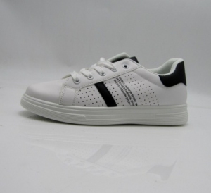 Buty sportowe damskie na płaskim (36-41) TQ2409 WHITE/BL