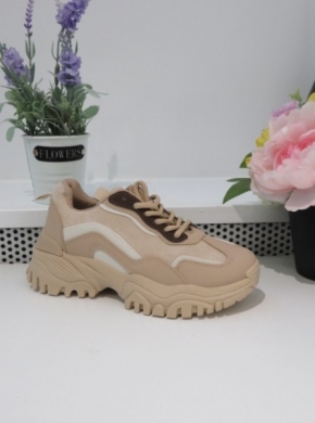 Buty sportowe damskie na płaskim (36-41) A88-166 KHAKI
