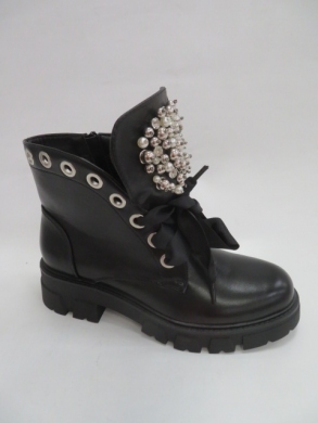 Botki damskie jesienne na płaskim (36-41) NC1177 BLACK