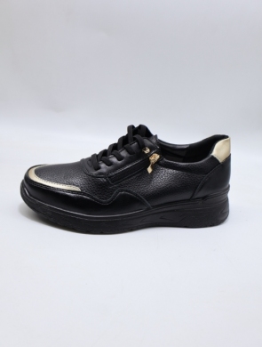 Buty sportowe damskie na płaskim (36-41) BK616 BLACK
