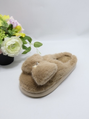Kapcie damskie ocieplane (36-41) SP53-6 KHAKI