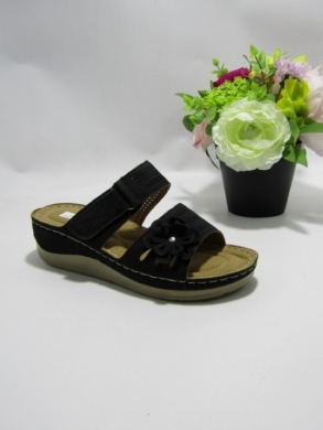 Klapki damskie na koturnie (36-41) 8-128 BLACK