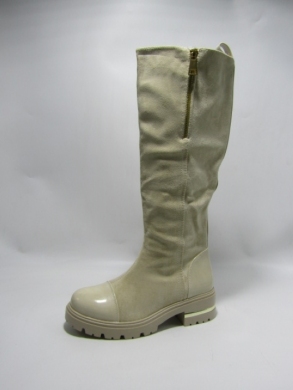 Kozaki damskie ocieplane na płaskim (36-41) LG 577 BEIGE