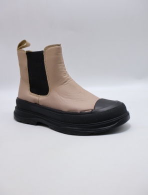 Botki damskie na płaskim (36-41) 6375 KHAKI