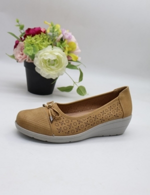 Półbuty damskie na koturnie (36-42) JD567 CAMEL