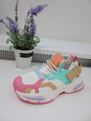 Buty sportowe damskie na płaskim (36-41) 8961 MULTI