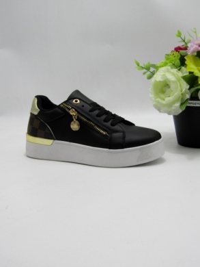 Buty sportowe damskie na płaskim (36-41) ABO-729 BLACK