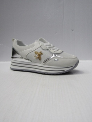 Buty sportowe damskie na płaskim (36-41) LL1903 WHITE