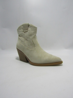 Botki damskie na obcasie (36-41) 5587 BEIGE