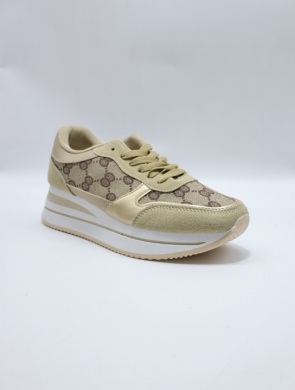 Buty sportowe damskie na płaskim (36-41) S068 BEIGE