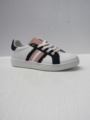 Buty sportowe damskie na płaskim (36-41) QS-62 NAVY/PINK