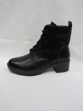 Botki damskie ocieplane na obcasie (36-41) 176 BLACK