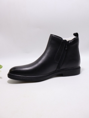Botki męskie ocieplane (40-45) 63528-1 BLACK