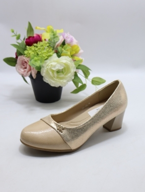 Czółenki damskie na obcasie (36-41) J-200 BEIGE