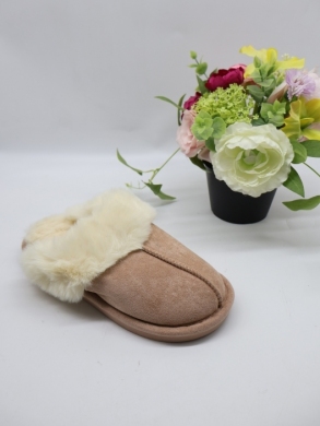Kapcie damskie ocieplane (36-41) BO-609 KHAKI