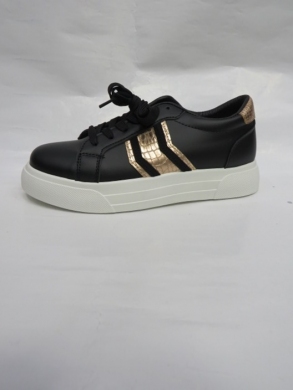 Buty sportowe damskie na płaskim (36-41) D2215 BLACK
