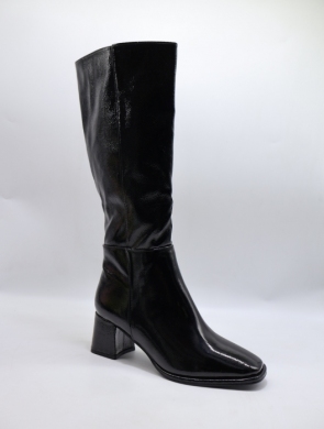 Kozaki damskie ocieplane na obcasie (36-41) L002 BLACK