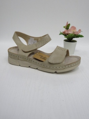Sandały damskie na koturnie (36-41) 0629 BEIGE