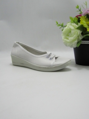 Baleriny damskie (36-41) LX231 WHITE