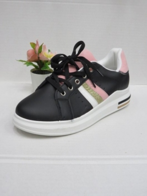 Buty sportowe damskie na płaskim (36-41) 5800-1 BLACK
