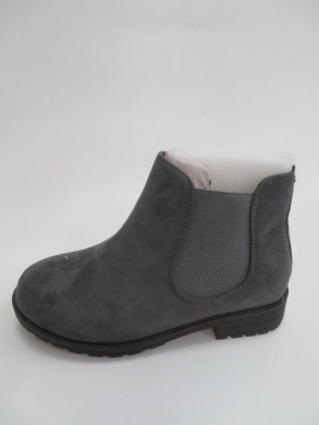 Botki damskie jesienne na płaskim (28-35) XOM-775 GREY