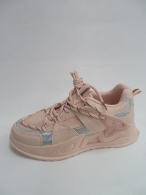 Buty sportowe damskie na płaskim (36-41) L-188 PINK