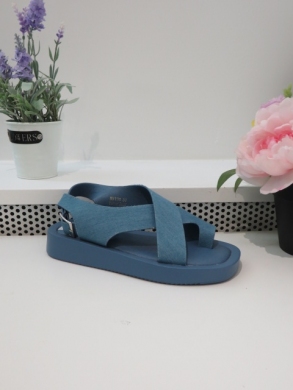 Sandały damskie na płaskim (36-41) NN130 DENIM