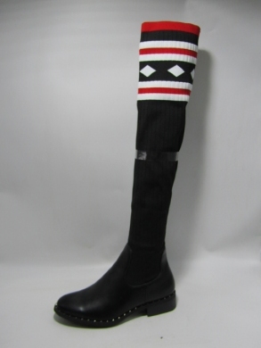 Kozaki damskie na płaskim (36-41) BH128-HB BLACK