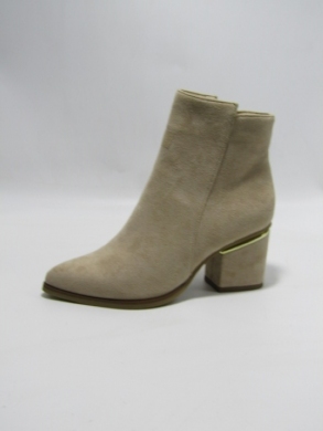 Botki damskie na obcasie (36-41) 78809-03 BEIGE