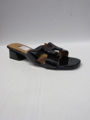 Klapki damskie na obcasie (36-41) E0501 BLACK