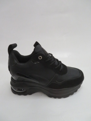 Buty sportowe damskie na koturnie (36-41) AB1719 BLACK