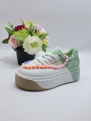 Buty sportowe damskie na płaskim (36-41) N017 GREEN
