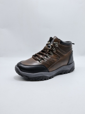 Botki męskie ocieplane (41-46) 991-3 BROWN/BL