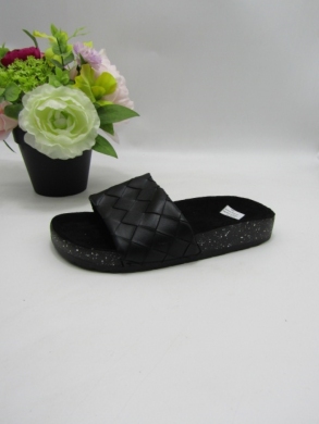 Klapki damskie na płaskim (36-41) DZ910 BLACK