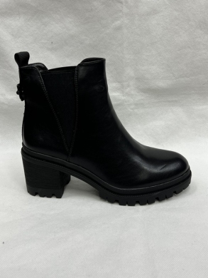 Botki damskie ocieplane na obcasie (36-41) C728 BLACK