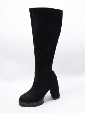 Kozaki damskie na obcasie (36-41) R69 BLACK